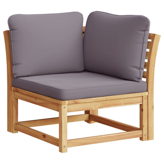 Garten-Ecksofa mit Kissen 73x73x65 cm Massivholz Akazie