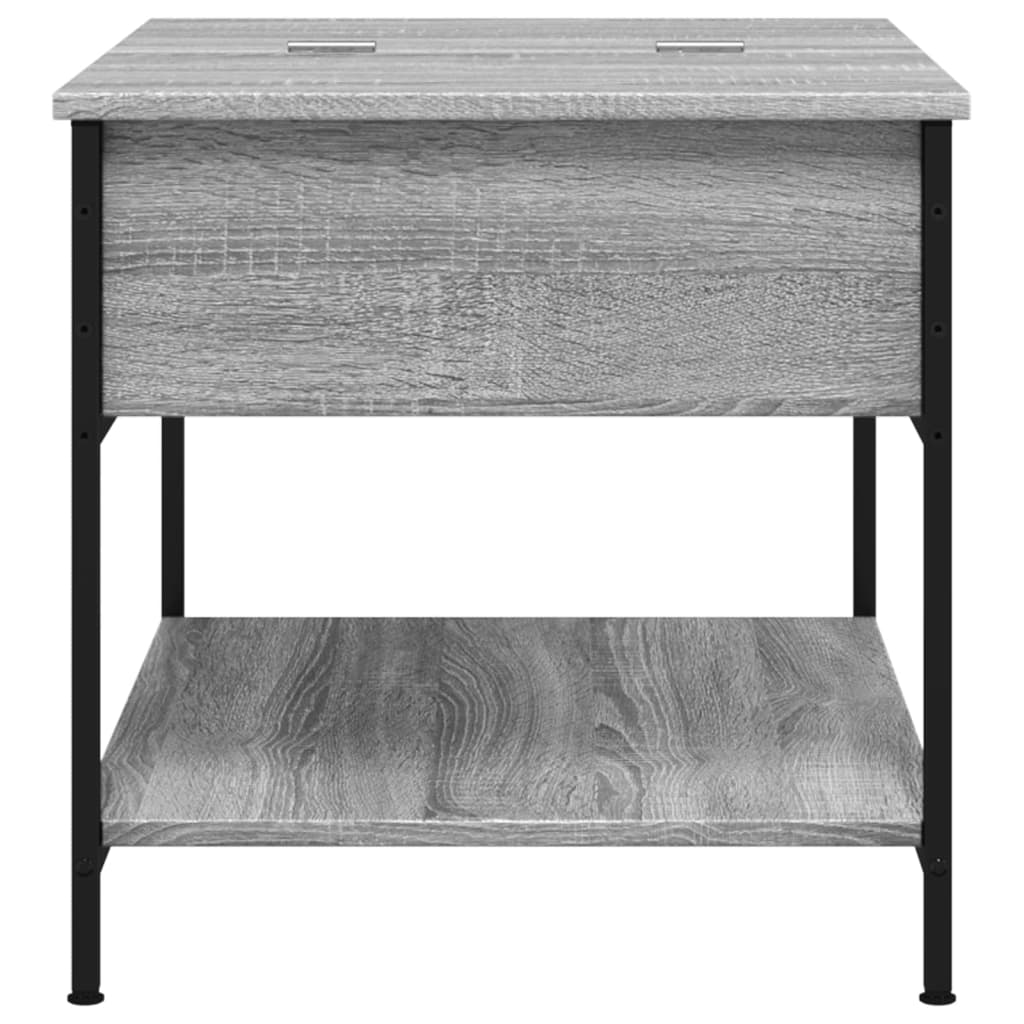Sofabord Grå Sonoma 70x50x50 cm træmateriale og metal