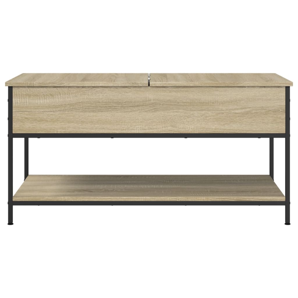 Sofabord Sonoma eg 100x50x50 cm træmateriale og metal