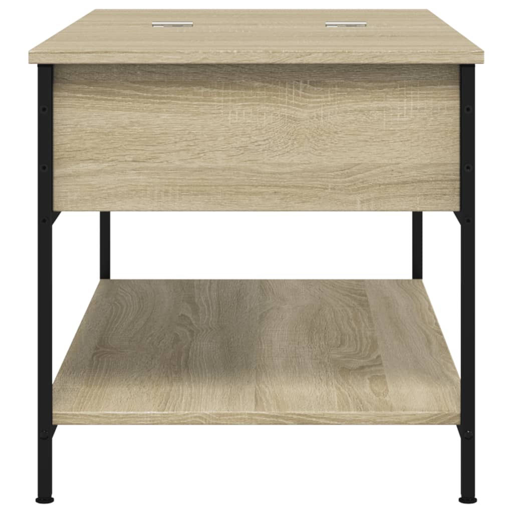 Sofabord Sonoma eg 100x50x50 cm træmateriale og metal