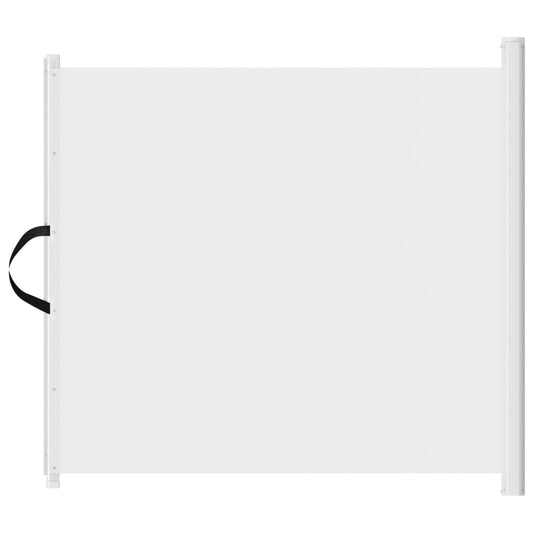 Haustier-Barriere Ausziehbar Weiß 82,5x125 cm