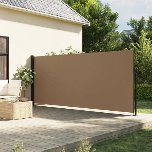 Sidefortelt Udtrækkelig Taupe 160x300 cm