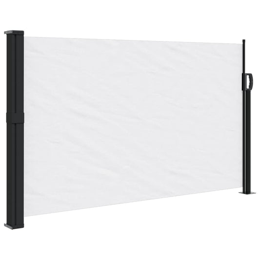 Sidefortelt Udtrækbart Hvid 120x500 cm