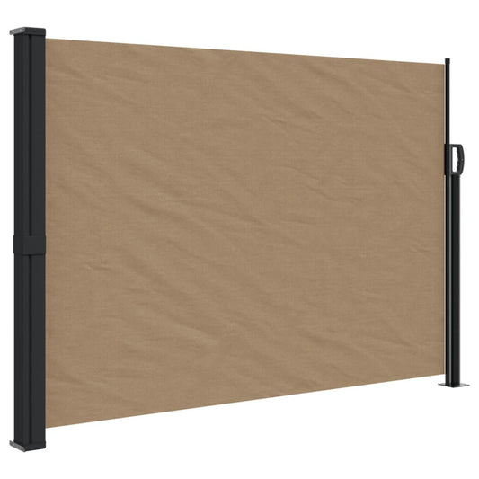 Sidefortelt Udtrækkelig Taupe 140x500 cm
