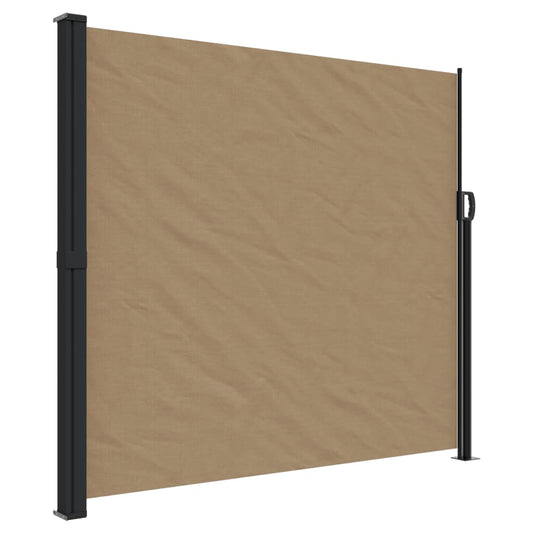 Sidefortelt Udtrækkelig Taupe 180x600 cm