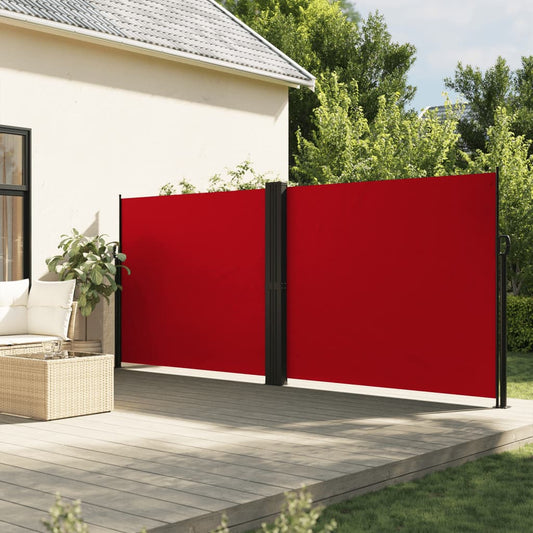 Sidefortelt Udtrækbar Rød 160x600 cm