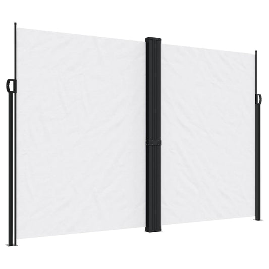 Sidefortelt Udtrækbart Hvid 220x600 cm