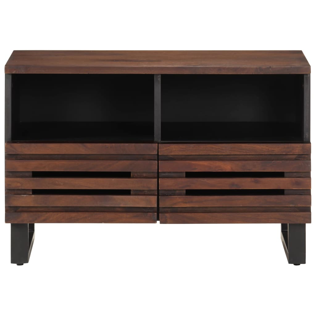 TV-skab Brun 70x34x46 cm Massivt mangotræ