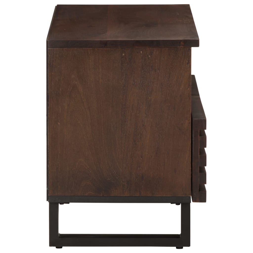 TV-skab Brun 70x34x46 cm Massivt mangotræ