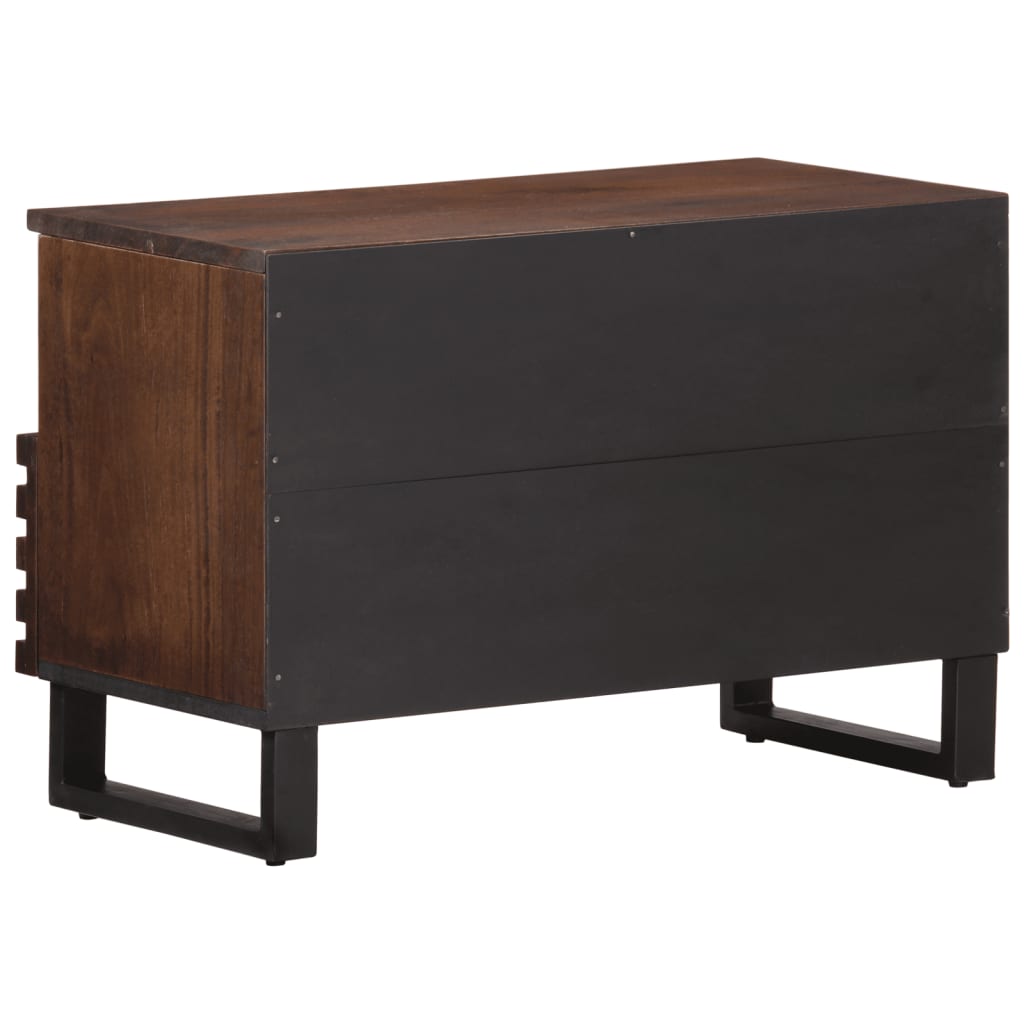 TV-skab Brun 70x34x46 cm Massivt mangotræ