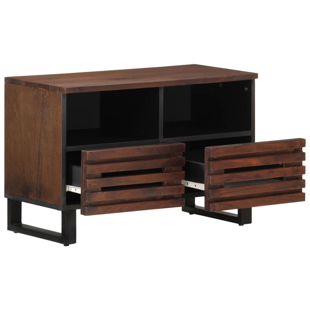 TV-skab Brun 70x34x46 cm Massivt mangotræ