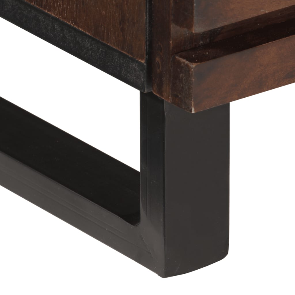 TV-skab Brun 70x34x46 cm Massivt mangotræ