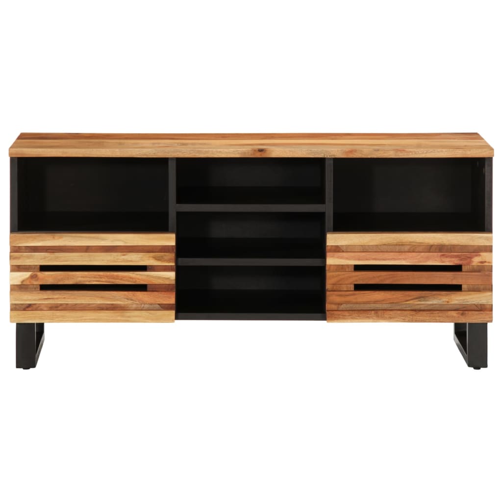Tv-møbel 100x34x46 cm massivt akacietræ