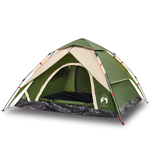 Kuppel-Campingzelt 5 Personen Grün Quick Release