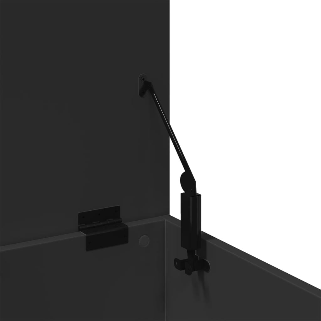 Bryst Sort 60x42x46 cm Træmateriale