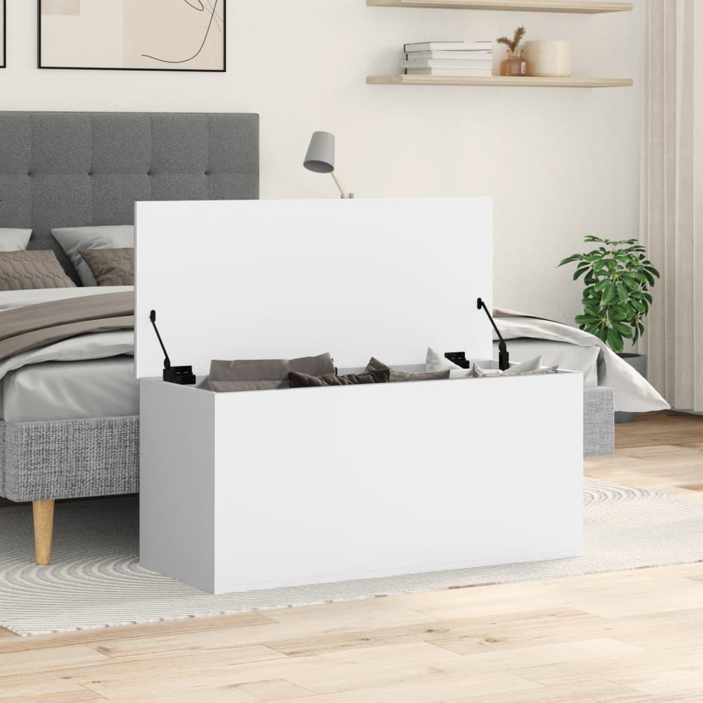 Bryst Hvid 100x42x46 cm Træmateriale
