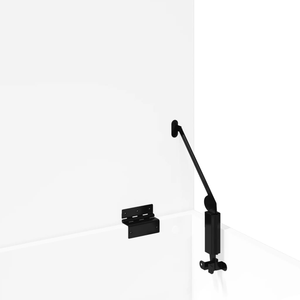 Bryst Hvid 100x42x46 cm Træmateriale