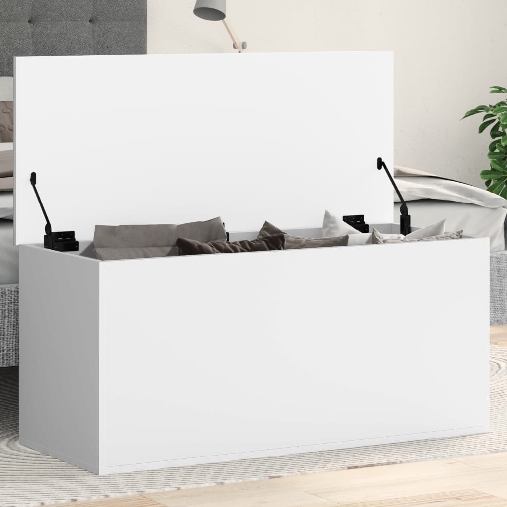 Bryst Hvid 100x42x46 cm Træmateriale