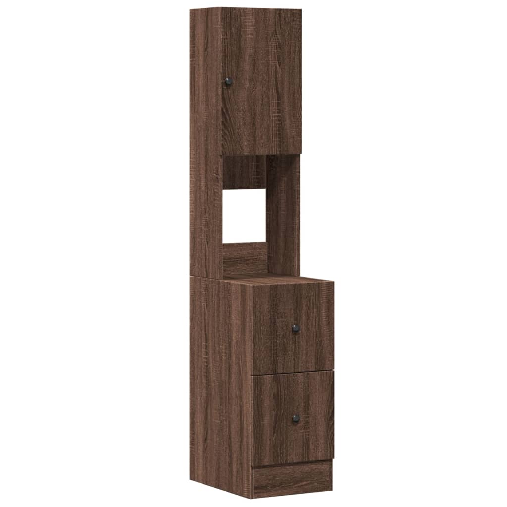 Køkkenskab Brun Eg Look 35x50x180 cm Træ Materiale