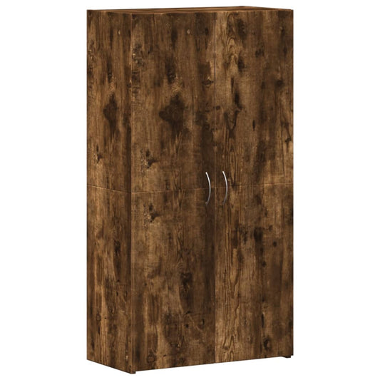 Aktenschrank Räuchereiche 60x32x115 cm Holzwerkstoff