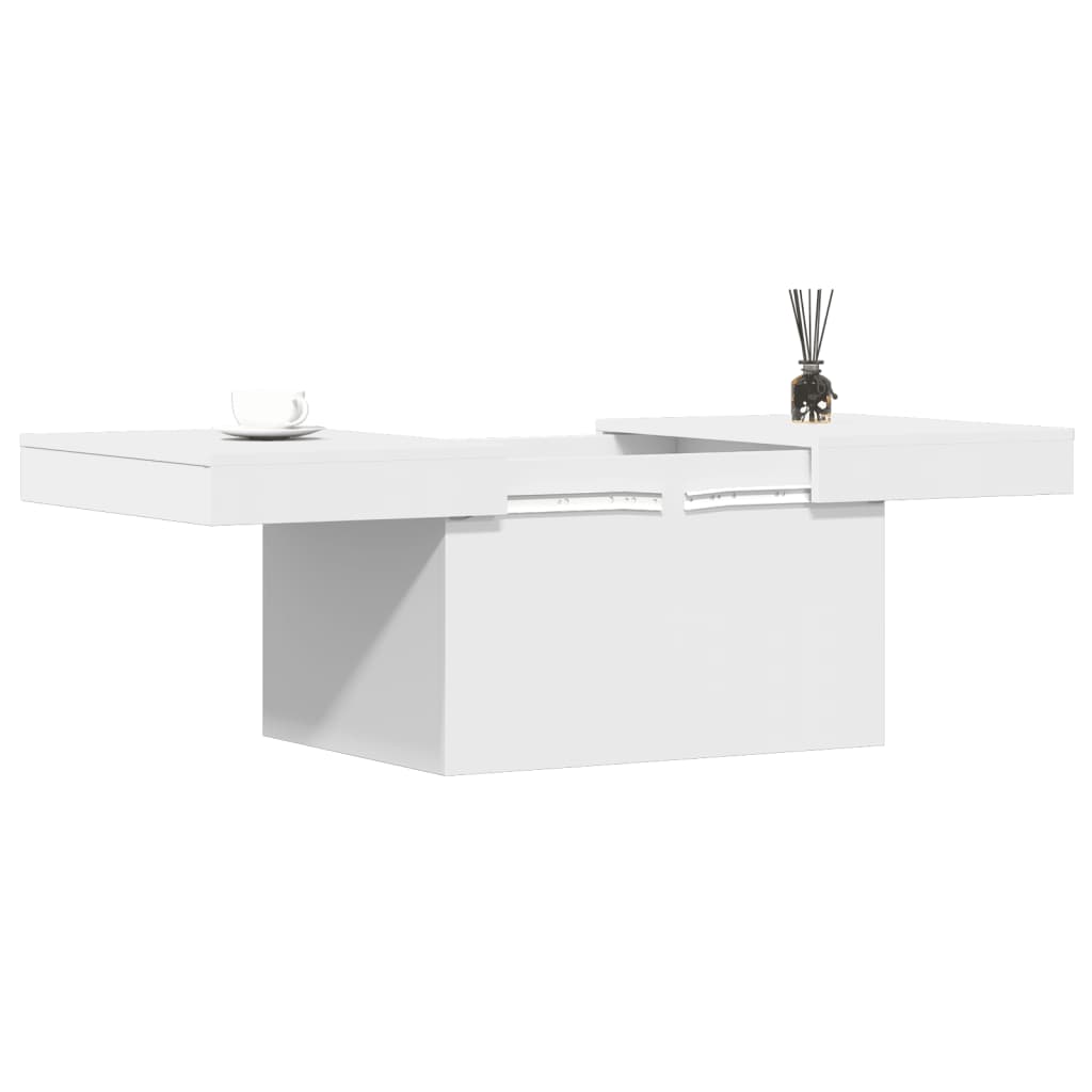 Sofabord Hvid 100x55x40 cm Træ Materiale