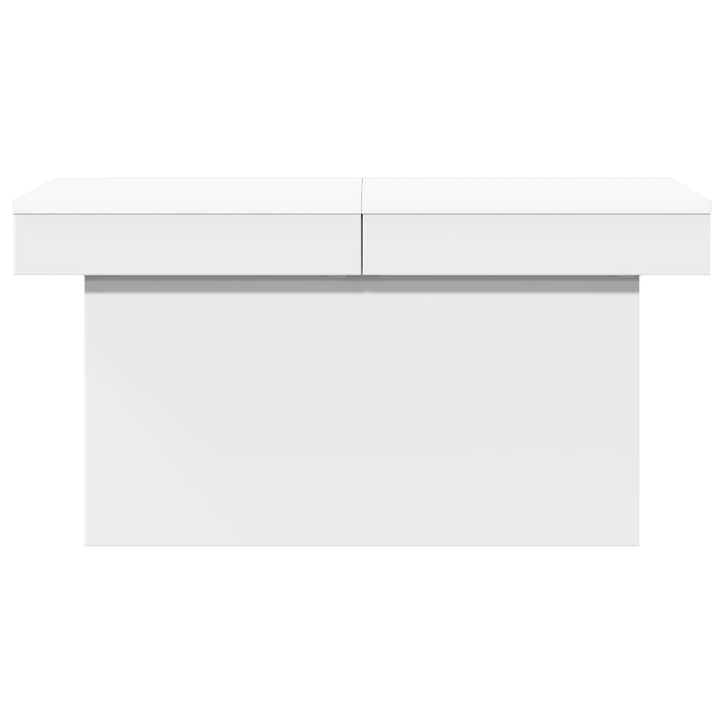 Sofabord Hvid 100x55x40 cm Træ Materiale