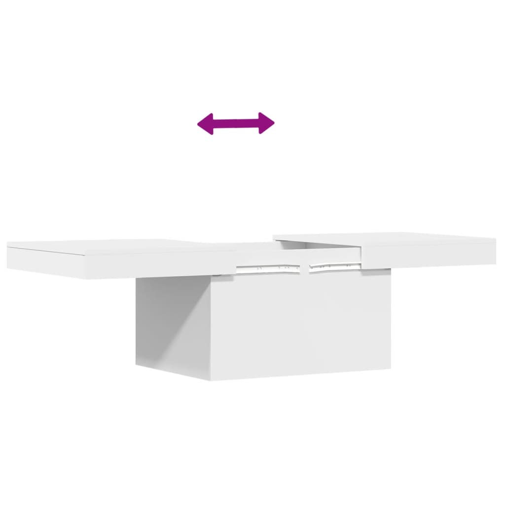 Sofabord Hvid 100x55x40 cm Træ Materiale