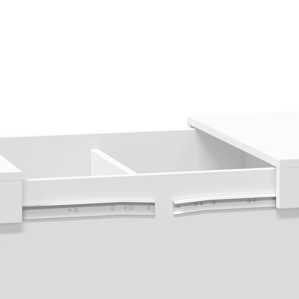 Sofabord Hvid 100x55x40 cm Træ Materiale