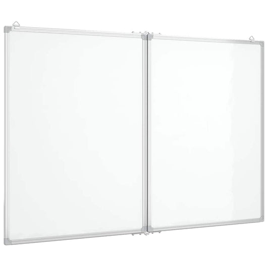 Magnetisches Whiteboard Klappbar 100x80x1,7 cm Aluminium