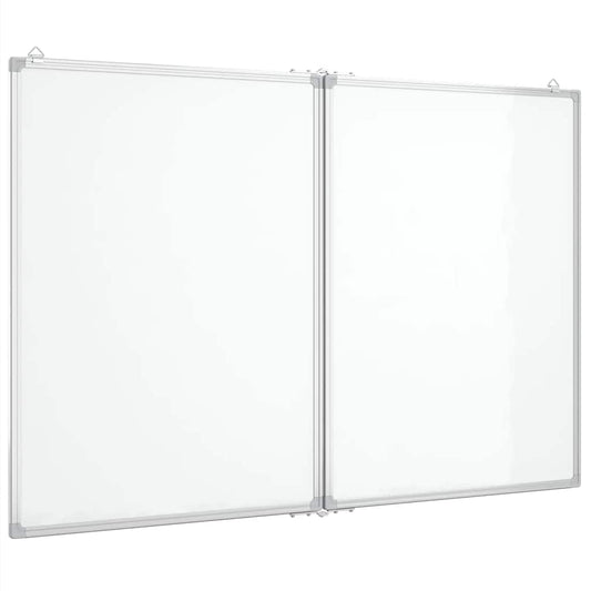 Magnetisches Whiteboard Klappbar 120x100x1,7 cm Aluminium