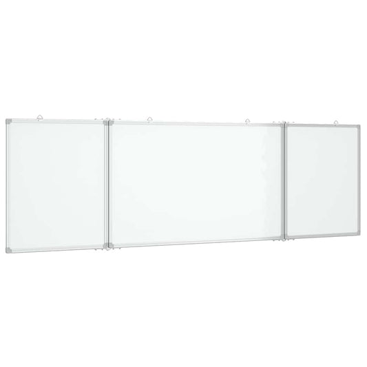 Magnetisches Whiteboard Klappbar 200x60x1,7 cm Aluminium