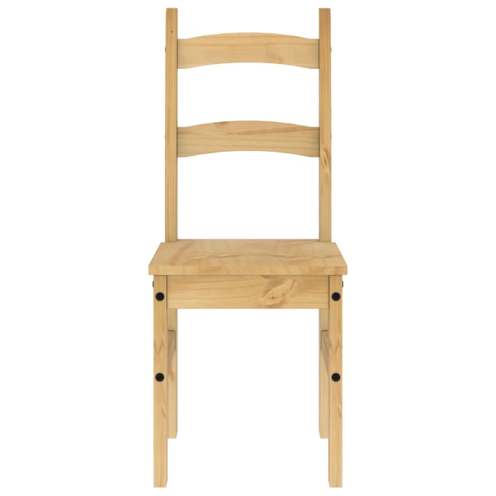 Spisestuestole 2 stk 40x46x99 cm massivt fyrretræ