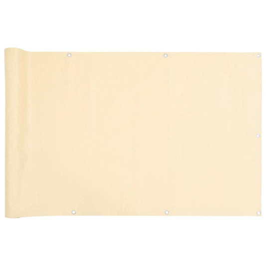 Balkon-Sichtschutz Creme 300x90 cm PVC