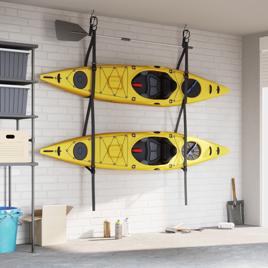 Dobbelt Kajak Opbevaringsstropper med Paddle Clips 50 kg