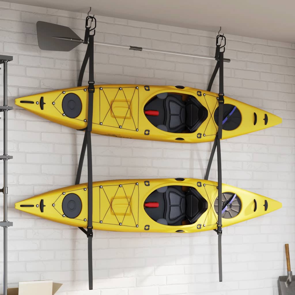 Dobbelt Kajak Opbevaringsstropper med Paddle Clips 50 kg