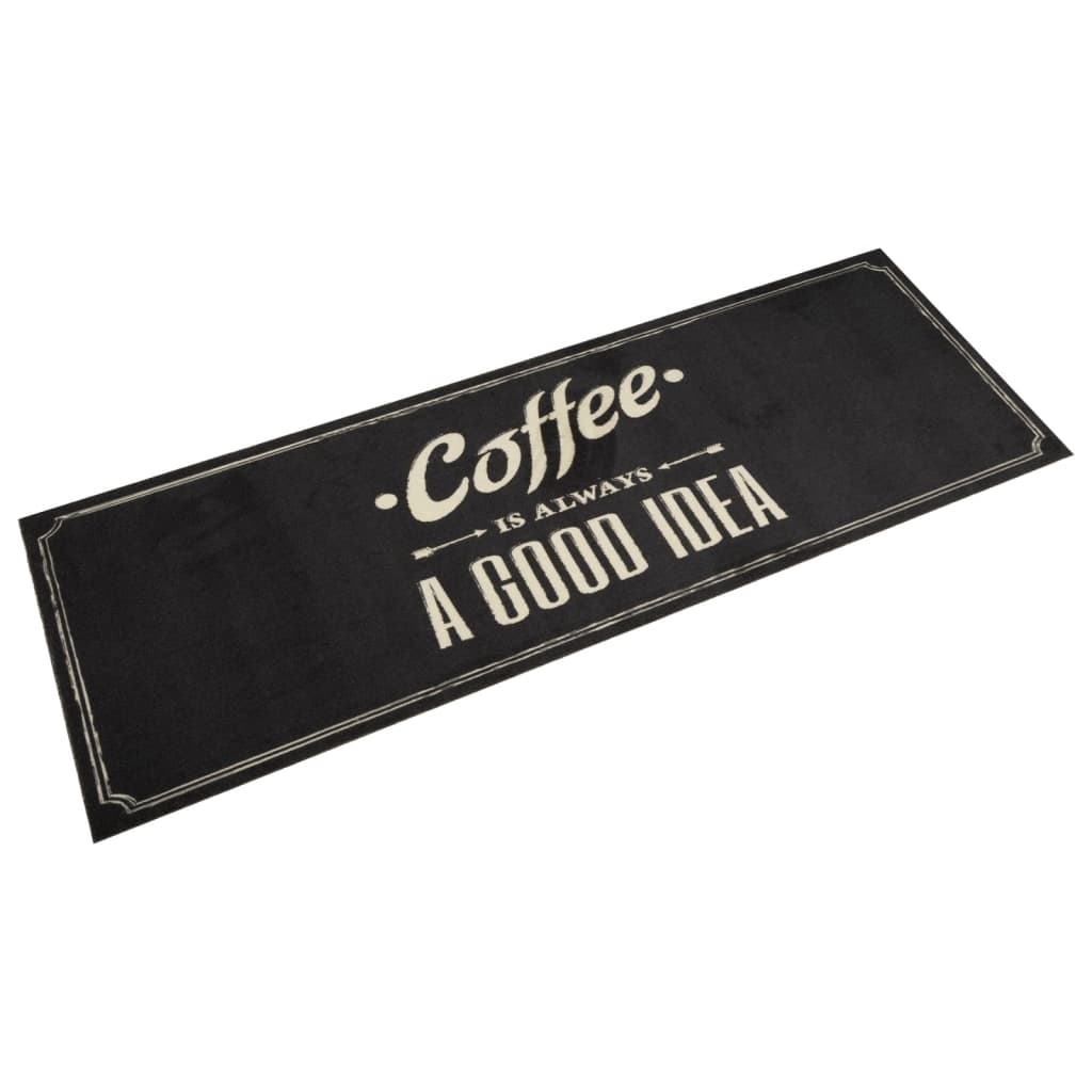 Køkkentæppe Vaskbar Kaffe 60x180 cm Fløjl