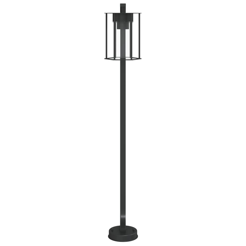 Path Lights 3 stk Sort 100 cm Rustfrit Stål