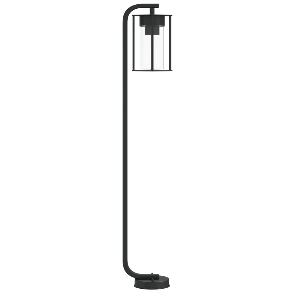 Path Lights 3 stk Sort 100 cm Rustfrit Stål