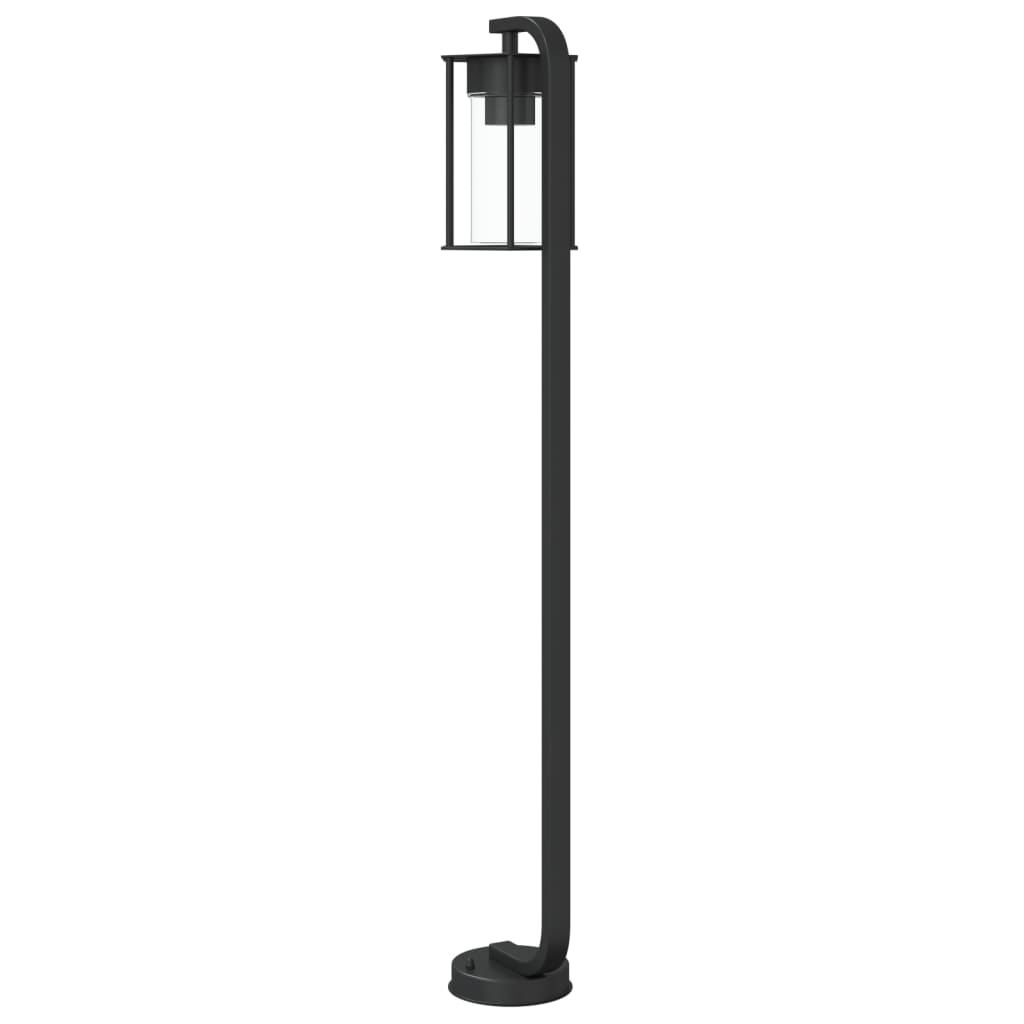 Path Lights 3 stk Sort 100 cm Rustfrit Stål