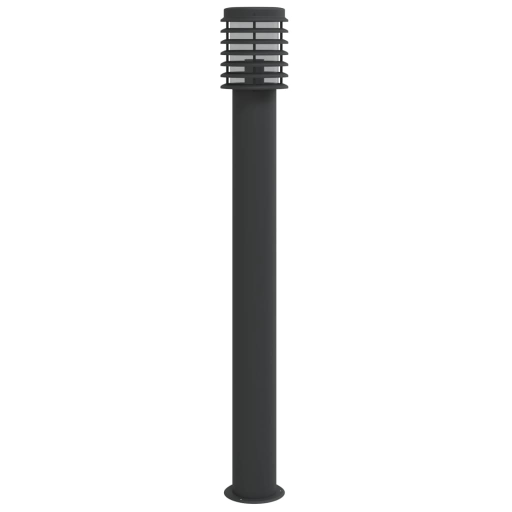 Sti Lys Sort 110 cm Rustfrit Stål