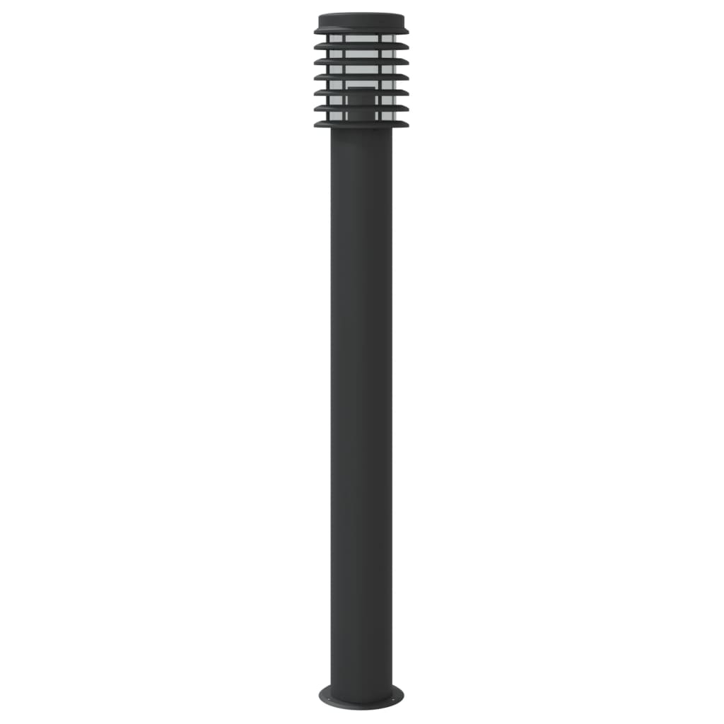 Sti Lys Sort 110 cm Rustfrit Stål