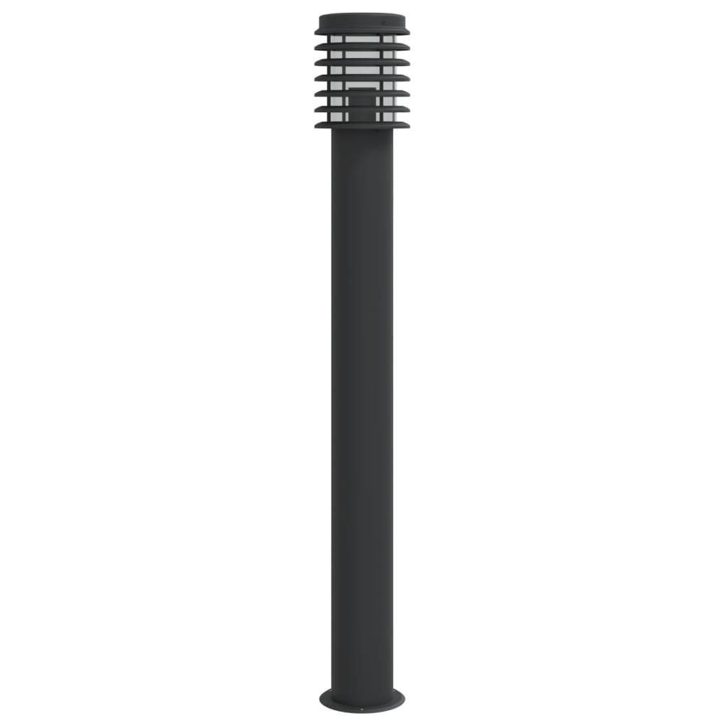Sti Lys Sort 110 cm Rustfrit Stål