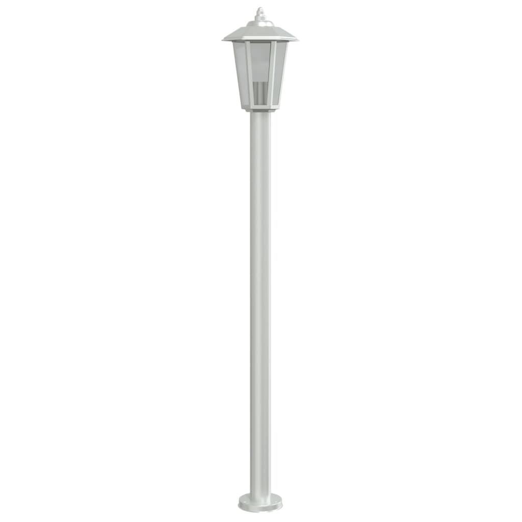 Stilys 3 stk sølv 120 cm rustfrit stål
