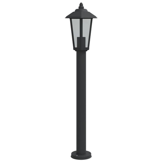 Wegeleuchte Schwarz 80 cm Edelstahl