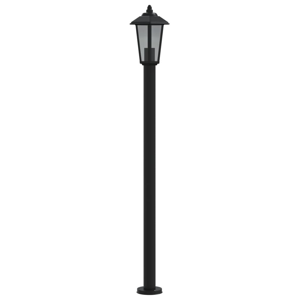 Sti Lys Sort 120 cm Rustfrit Stål