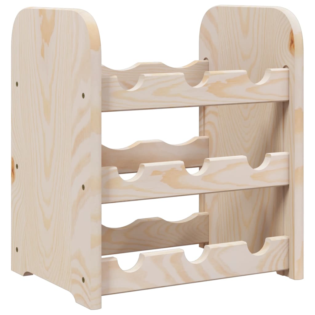 Vinreol 33x25x37 cm massiv fyrretræ
