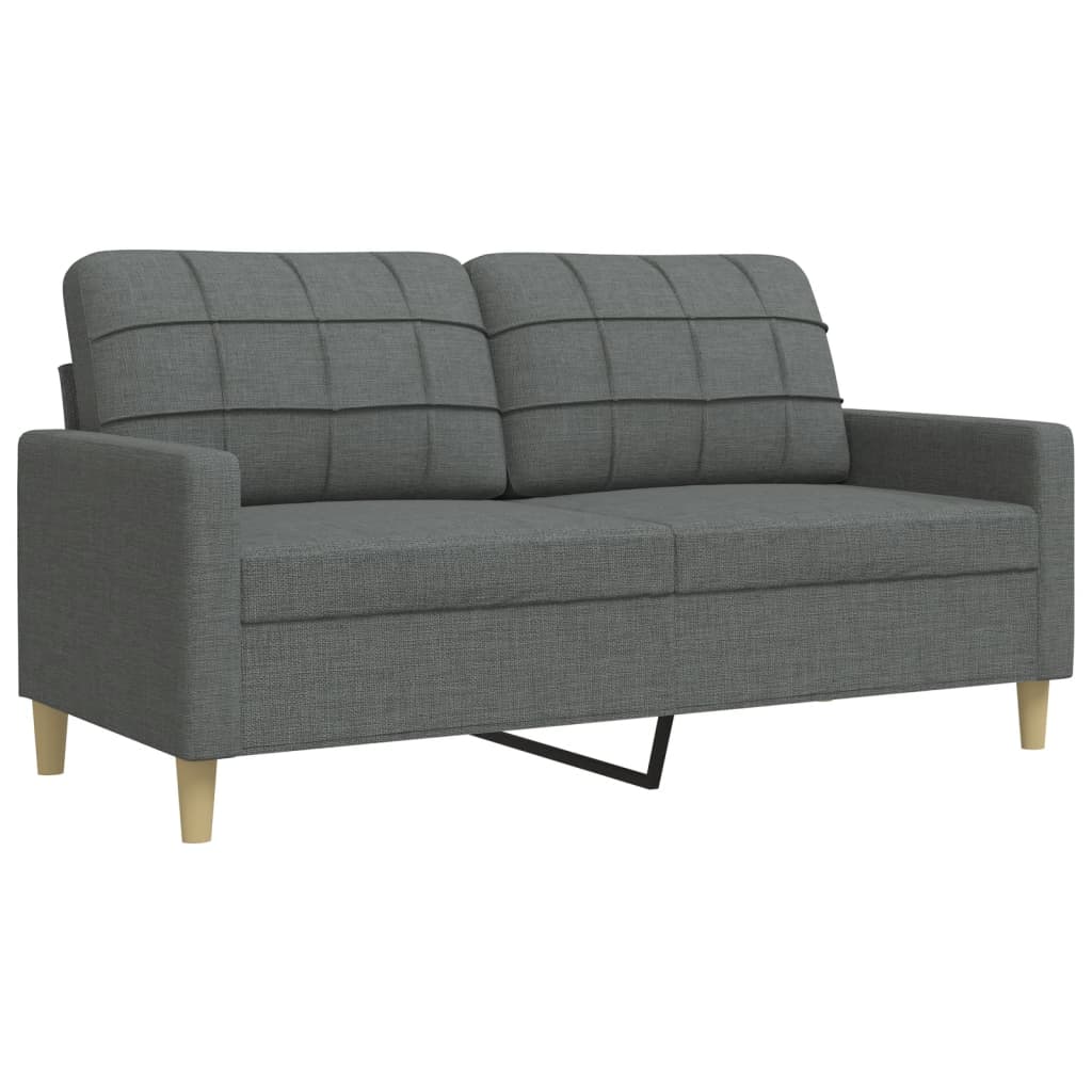 3-delt Sofasæt mørkegrå stof