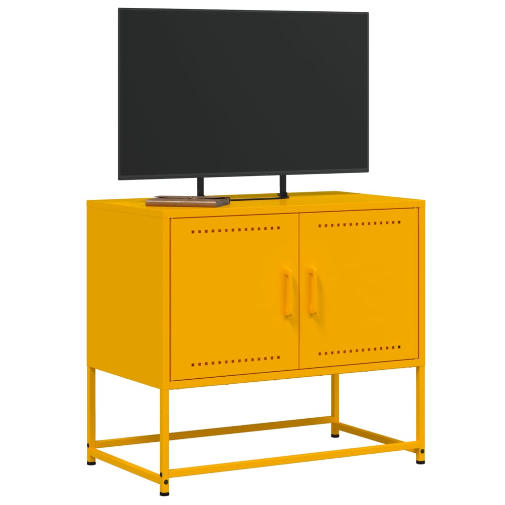 TV-skab Sennep Gul 68,5x39x60,5 cm Stål
