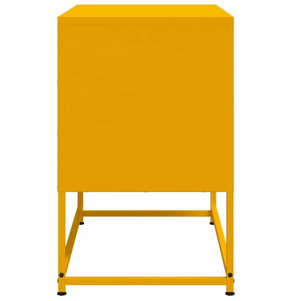 TV-skab Sennep Gul 68,5x39x60,5 cm Stål