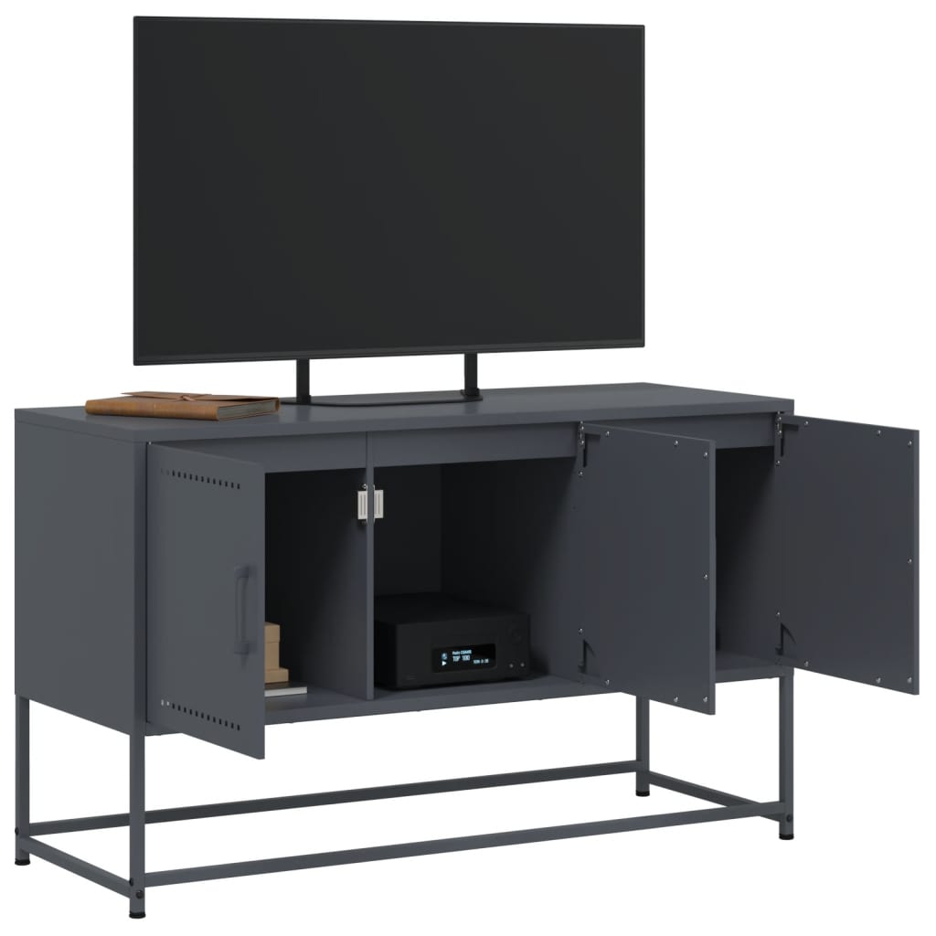 TV-skab Antracit 100,5x39x60,5 cm Stål
